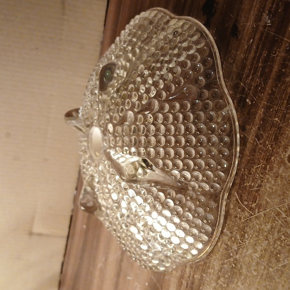 Vintage Hazel Atlas Hobnail Teardrop Footed Candy Dish Bowl - Picture 2 of 3